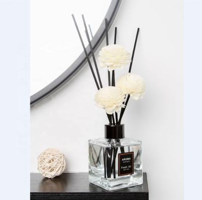 China Good Smell Viable Luxury Reed Diffuser Set with Rattan Flowers for Gift Set for sale