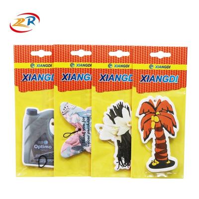 China Costs ! best quality promo car hanging paper air freshener for sale