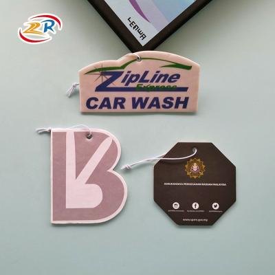 China Keeping Air Fresh Design Car Perfume Vehicle New Hanging Standard Scented Car Air Freshener Paper Custom for sale