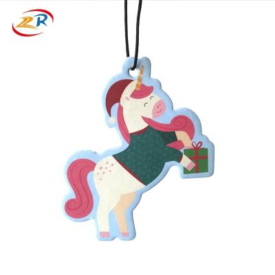 China Viable New Design Free Sample Custom Hanging Paper Car Air Freshener For Car for sale