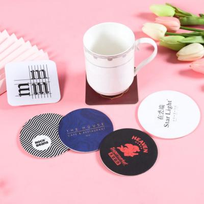 China Viable Wholesale Custom Printed Round Drinking Cup Paperboard Cheap Absorbent Paper Beer Coasters for sale