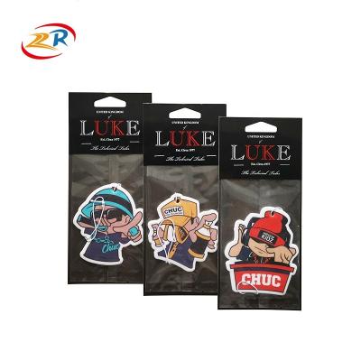 China Eco-friendly Car Air Freshener Hanging Paper Customized Car Air Freshener With Good Smell for sale