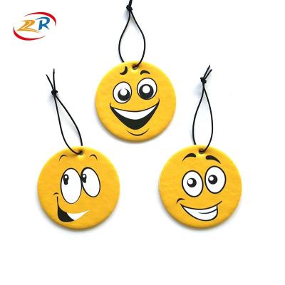 China Eco-friendly Car Air Freshener Emoticons Type Promotional Car Air Freshener Wallpaper Pose for sale