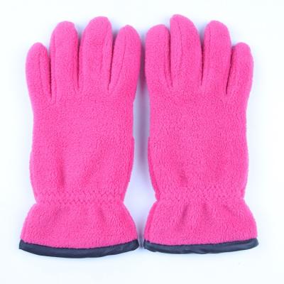 China Beautiful Fashion Winter Women Pink Warm Gloves for sale