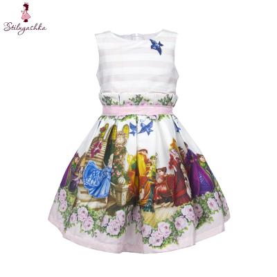 China High Quality Anti-wrinkle Stilnyashka Children Wears Spring Autumn Kids Babies Sleeveless Dress Dress for sale