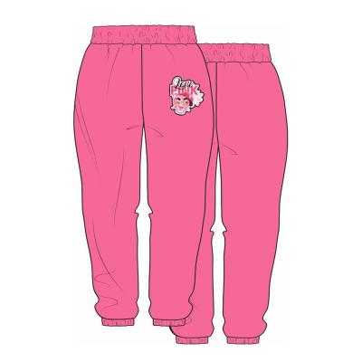 China Wholesale Stilnyashka Fuchsia Cotton Anti-pilling Sweatpants Kids Girls Trousers Casual Pants for sale