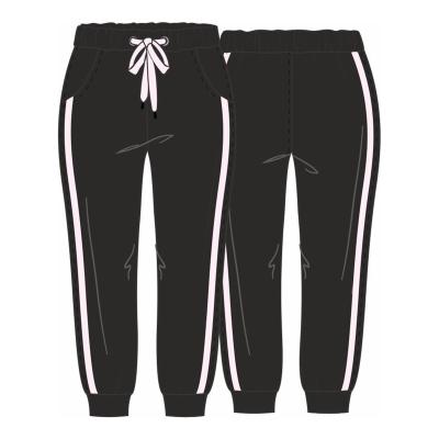 China Anti-pilling New Stilnyashka Child Black Sweatpants Kids Cotton Trousers Pants For Girls for sale