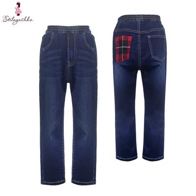 China Anti-pilling Stilnyashka new design kids blue jeans girl kids trousers denim pants for spring autumn for sale