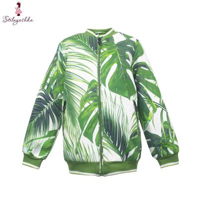 China Anti-wrinkle Stilnyashka factory price jungle print boys casual bomber jacket kids winter coats for sale