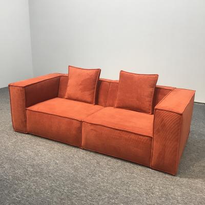 China Other Nordic retro style sofa Italian minimalist modern living room small flat straight-line square  combination for sale