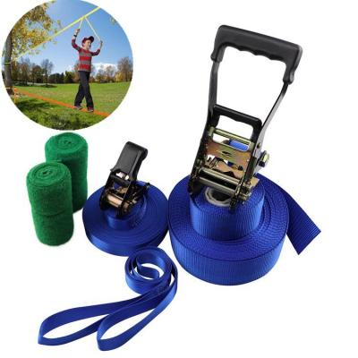 China 2021 New Arrivals Backyard Fitness Slackline Outdoor American Customized Outdoor Kids Slackline Monkey Bar for sale