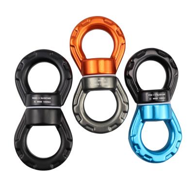 China Retail Industry Custom Swing Device 6082 Aluminum Alloy 30KN Swing Device Swivel Carabiner For Outdoor for sale