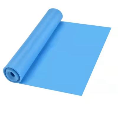 China Polyester fabric the thin custom flat latex yoga LOGO OEM quality exercise resistance band elastic fitness band for sale