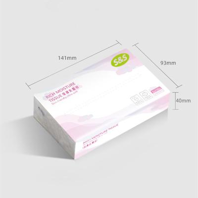 China Magic Tissue Custom Embossing Soft And Comfortable Unscented Facial Tissue With Lotion for sale