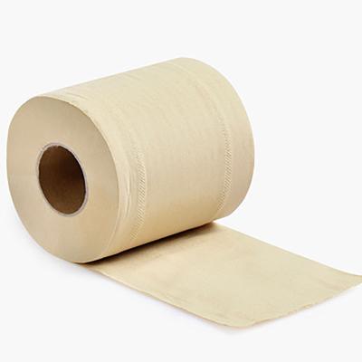 China Bath Tissue Toilet Paper Roll Eco-friendly Disposable Unbleached Soft Bamboo Pulp Embossed Papers for sale