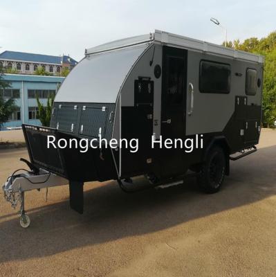 China Travel Trailer 2022 Double Independent Suspension Shock Absorber Off Road Caravan Trailers for sale