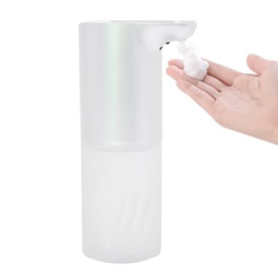 China 400ml Automatic Foam Soap Dispenser Clear Plastic Countertop Hand Sanitizer Tavel Soap Dispenser for sale