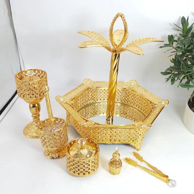 China 2021 Popular Indian Newcomer Souvenir Gift Incense Mirror Tray Sets Hand Held Censer for sale