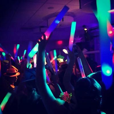 China For Party Concert Party Cheering 3 LOGO Custom Mode RGB Led Foam Flashing Stick Light Stick Glow for sale