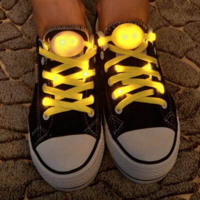 China (Hot Sale) Custom Flashing Multicolor Led Lace Round For Sneakers for sale