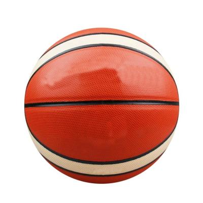 China Custom Compound Leather Match Basketball Laminated Basketball Ball for sale