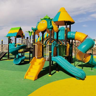 China New Design Eco - Friendly Material Outdoor Kids Playground Large Slides For Sale for sale