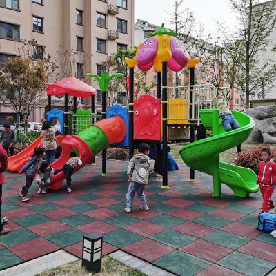 China Kindergarten Eco-friendly Material Children Outdoor Kids Slide Baby Playground Equipment Set for sale