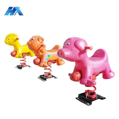 China Playground Equipment Pe Board Spring Rocking Horse Playground Roto-molded Tower For Kids for sale