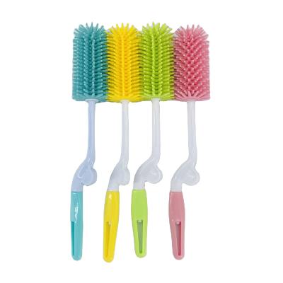 China Sustainable Silicone Brushes Silicone Bottle Cleaner With Long Handle Eco - Friendly for sale