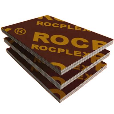 China Best price traditional poplar 9mm rocplex film faced plywood for construction for sale