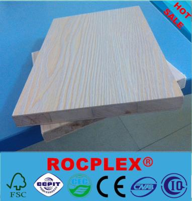 China Soft / Matte / Wood Grain Fire Resistant Block Board , Block Board ROCPLEX Brand for sale