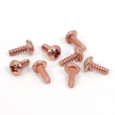 China Pan Steel Fastener Color Zinc Plated Pan Head Crossed Recessed Machine Screw for sale