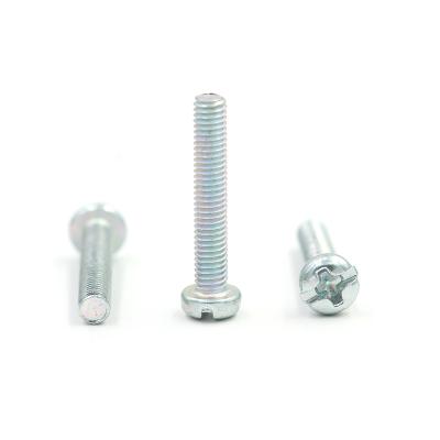 China Stainless Steel Phillips Pan Head Machine Fastener Screw Pan DIN JIS ISO ANSI Standard Cross Recessed Screws for sale