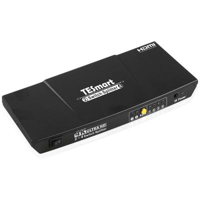 China Support 4K 2 Modes 6 EDID in 4 HDMI Switcher 2x4 Splitter with CEC Video Splitter for sale