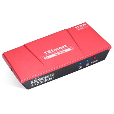 China 1x2 splitter for tv shops, exhibition hall, tv shops TESmart 1x2 port hdmi splitter 3d 2k 4k hdmi bars for sale