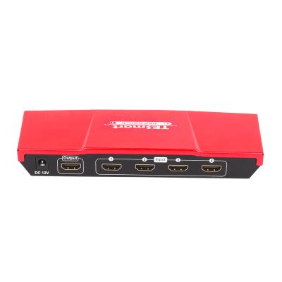 China Seamlessly IR Channel Switcher and Front Panel HDCP 1.3 4x1 Keys HDMI Switcher with PAP Seamlessly 5 Channel Switcher Multi-View Modes for sale