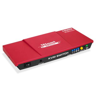 China Compliant with HDCP 2.2 working from home usb mixer 2 port kvm switcher video kvm switch NEW HDMI KVM switch working from home for sale