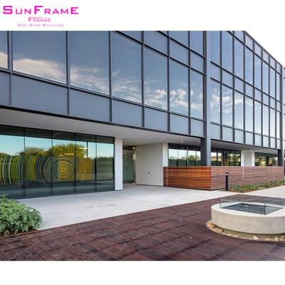 China Modern Modern Simple Design With Aluminum Metal Curtain Wall Unit Panel Facade For Building for sale