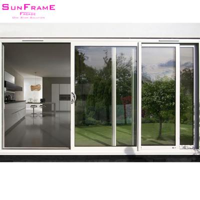 China Modern Design Of Patio Doors Sliding Glass Door Glass System for sale