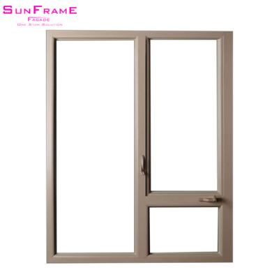 China Latest Design Window Magnetic Vertical Aluminum Frame Casement Screen Patio Doors 4x6 With Mosquito Net Supplier for sale