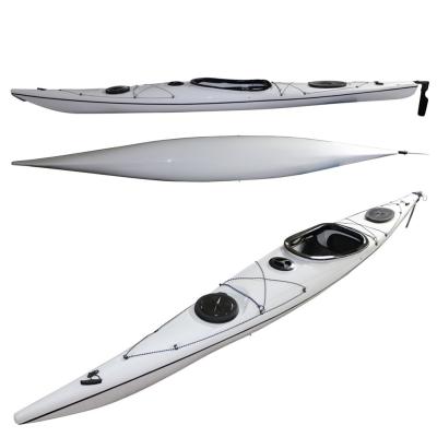 China Ocean ABS Thermoform Kayak Surfing Lightweight Touring Packing Sit In Canoe Sea Fishing Kayak Plastic Sea Kayak for sale