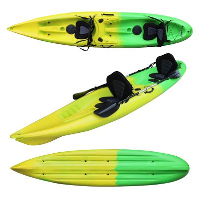 China 2022 New Design Popular Price Wholesale 2 Person Seat Sit On Fishing Kayak With Accessories Relaxation Good for sale