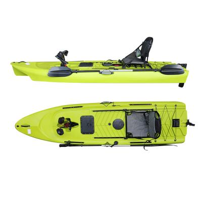 China New Custom Vicking 10ft 3.2m Single Fin Sit On Top Pedal Drive Fishing Kayak With Seat for sale