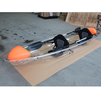 China Wholesale Recreational Vicking 11ft Kayak 2 Person Double Seat,Travelling Crystal Clear Kayaks,Transparent Fishing Kayak For Sale for sale