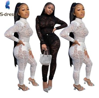 China Hot selling two piece set women clothing lace factory price for sale