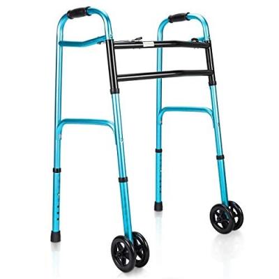 China Outdoor Portable Walking Aids For Patients Folding Lightweight Aluminum Alloy Elbow Support Walker for sale