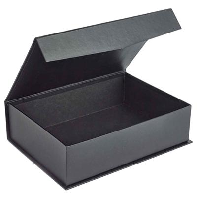 China Biodegradable Black Color Gift Box Magnetic Paper Gift Box Packaging With Custom Logo for sale