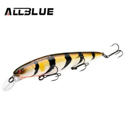 China ALLBLUE JINBE 110SP Quiet Wobbler Fishing Lure 110mm 18.5g Rolling Single Lip Bass Pike Bait Fishing Tackle JINBE 110SP Jerkbait Minnow for sale