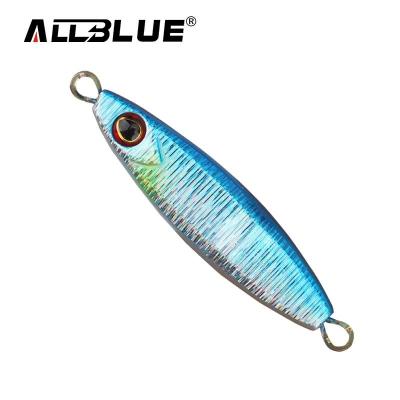 China New Lead AllBlue Lead Ice Fishing Lure Flat Slow Pitch Metal Jigs Fall Lure Building Saltwater for sale