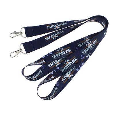 China Polyester Custom Loose Sublimation Key Chain Lanyards With Logo Custom Polyester Lanyards for sale